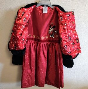 Gorgeous Disney Christmas Dress with Fur Coat!